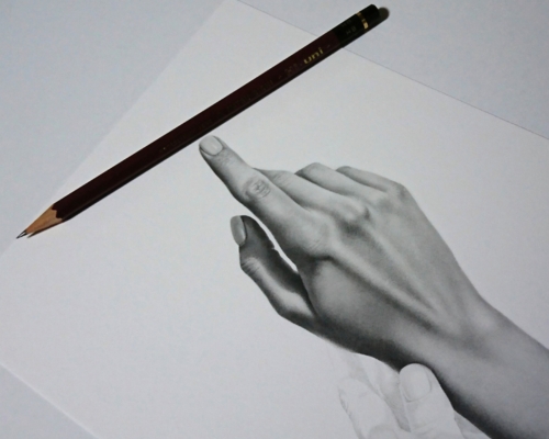 オンライン鉛筆画教室モチーフ、手